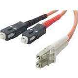 Multimode LC%2FSC Duplex Fiber Patch Cables 50%2F125