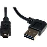 USB 2%2E0 Univ Reversible Right Angle A to Mini-B Device Cable