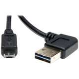 USB 2%2E0 Univ Reversible Right Angle A to Micro-USB B Device Cable