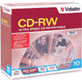 CD-RW Rewritable Media - Verbatim Branded