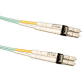 Fiber Optic Mini LC Patch Cables - Aqua Fiber 50%2F125 10Gb