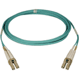 Fiber Optic Patch Cables - Aqua Fiber 50%2F125 10Gb OM3 LSZH