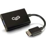 C2G HDMI to VGA Adapter Converter Dongle with Stereo Audio - M%2FF Bl