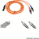 Multimode MT-RJ%2FST Duplex Fiber Patch Cables 62%2E5%2F125