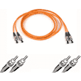 Multimode ST%2FST Duplex Fiber Patch Cables 62%2E5%2F125