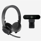 Logitech Zone Wireless %2B Brio 4K webcam