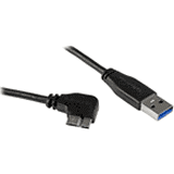 Slim Micro USB 3%2E0 Cable to Right-Angle Micro-USB