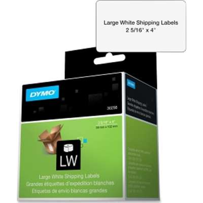 DYMO Labels for LabelWriter Label Printers, Authentic LW Large Shipping Labels 2-5/16 x 4 Print Up to 6-Line Addresses 1 Roll of 300-1