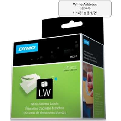 REMOVABLE 1-1/8x3-1/2 Labels and More Dymo Compatible WH 30252 350/Roll 1 Roll 