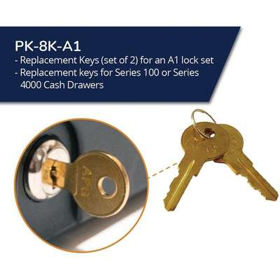 Apg PK-8K-A1 A1 Keys Series 100 Or 4000 Accs Drawers pk8ka1 