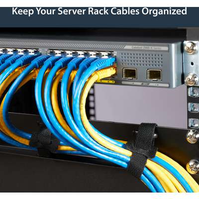 StarTech CMVELC1U 1U Horizontal Server Rack Cable Management Panel