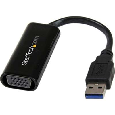  StarTech.com USB 3.0 to VGA Adapter - Slim Design - 1920x1200 -  External Video & Graphics Card - Multi-Monitor Display Adapter - Supports  Windows (USB32VGAES) : Electronics