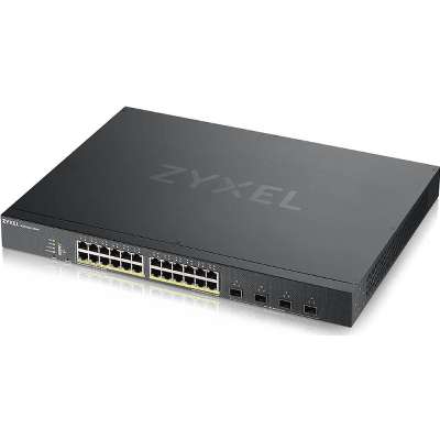 Slots and Hybrid Cloud mode Zyxel 24-Port Gigabit Ethernet Smart Managed Switch with 4 10G SFP XGS1930-28