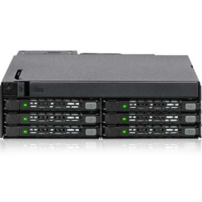 ICY DOCK ToughArmor MB998IP-B Rugged Full Metal 8 Bay 2.5 SAS/SATA SSD&HDD  (7mm) Backplane Cage for External 5.25 Bay 