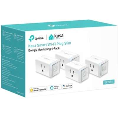 PROVANTAGE: TP-LINK EP25P4 Kasa Smart Wi-Fi Plug Slim, Energy Monitoring,  HomeKit, 4-Pack