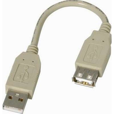 M/F 6in USB 2.0 Extension Adapter Cable A to A 